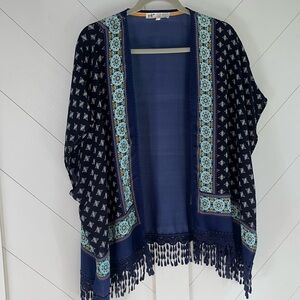 Jolt Boho fringe Kimono Size M